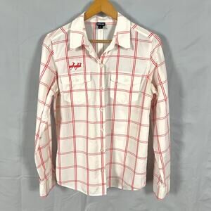 Patagonia Women's Casual Button Down Long Sleeves Deer Embroidery sz 8